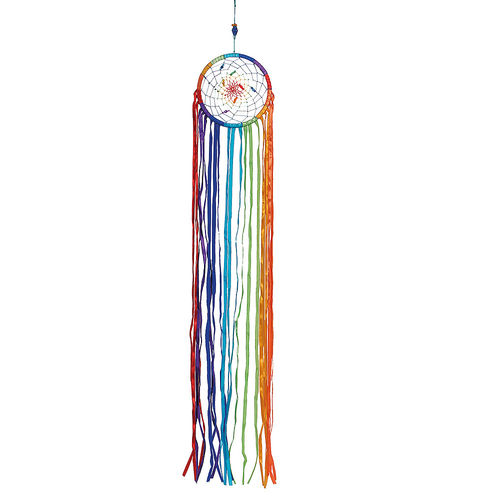 Dreamcatcher Wind Chime made of Silk Ribbons