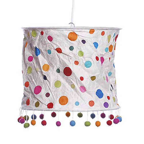 Lokta Paper Lampshade - Points nature