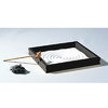 Zen Garten - Koan - Holz, schwarz lackiert, 22 cm x 22 cm