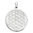 Silver Pendant Flower of Life round