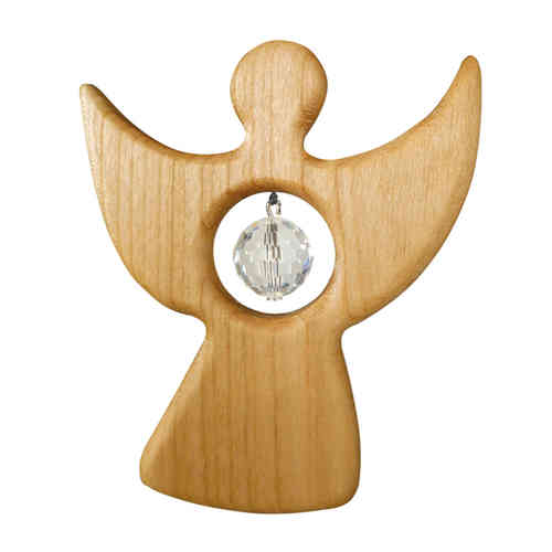 Holz Kristall Objekt - Kleiner Engel